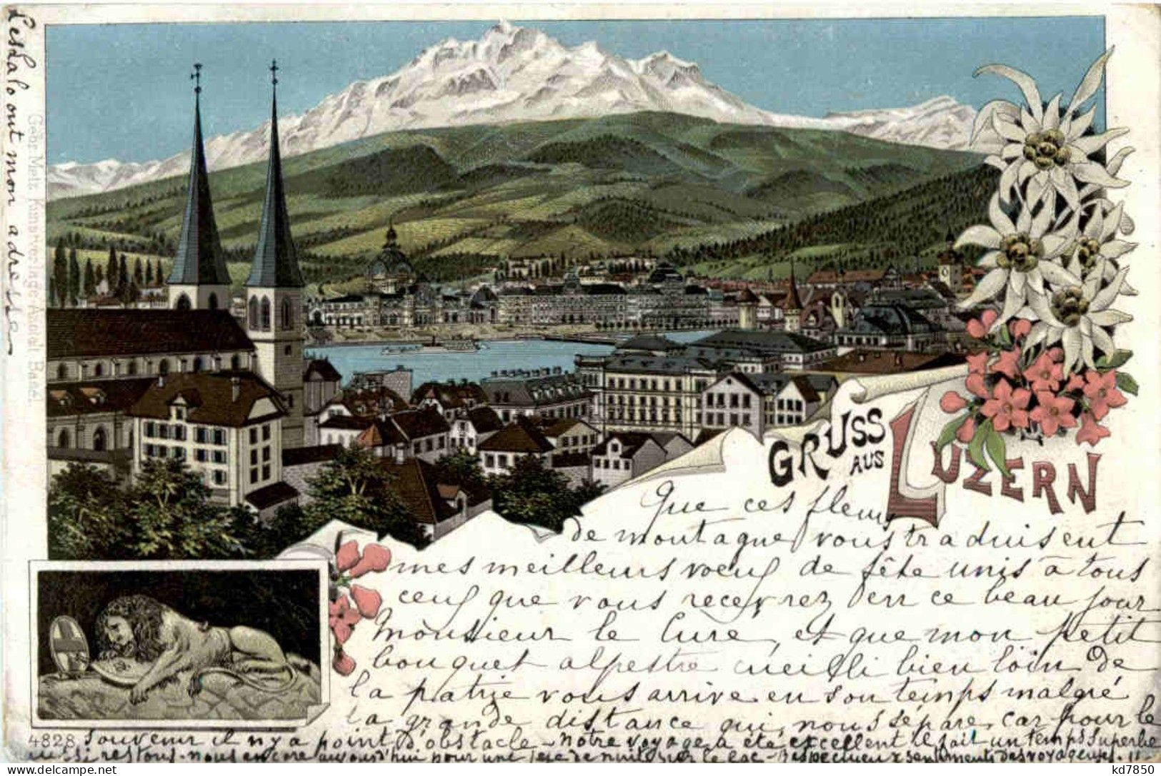 Gruss Aus Luzern - Litho - Lucerne