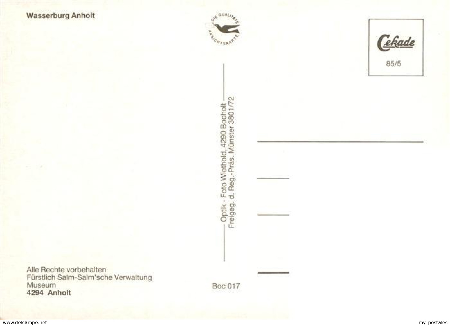 73941681 Anholt__Isselburg_NRW Wasserburg - Altri & Non Classificati