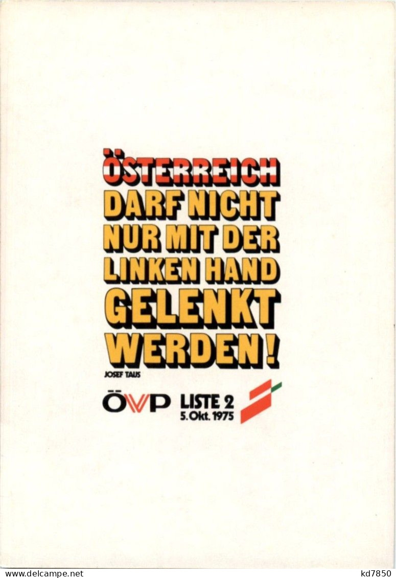 Österreich - ÖVP - 1975 - Autres & Non Classés