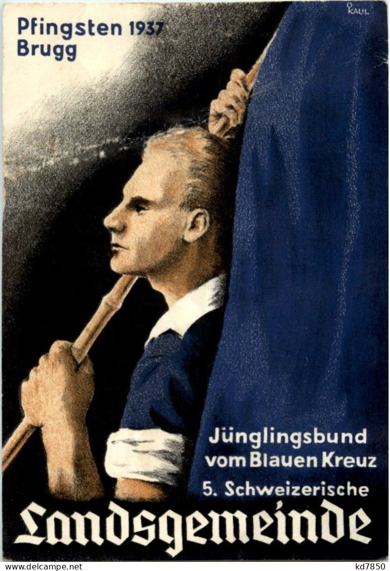 Brugg - Jünglingsbund Vom Blauen Kreuz 1937 - Brugg