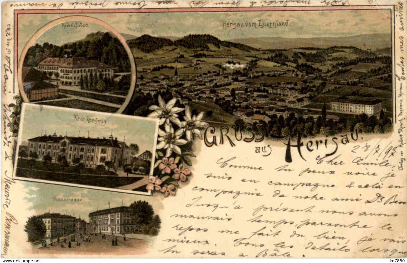 Gruss Aus Herisau - Litho - Herisau