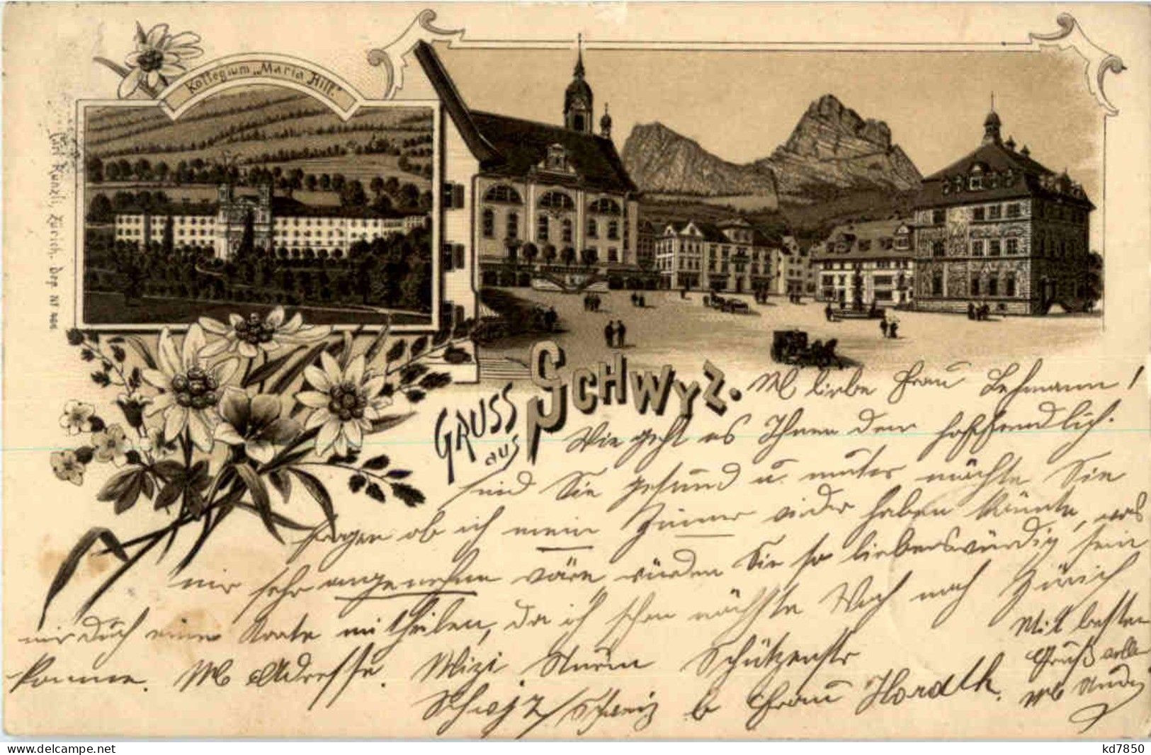 Gruss Aus Schwyz - Litho - Schwytz