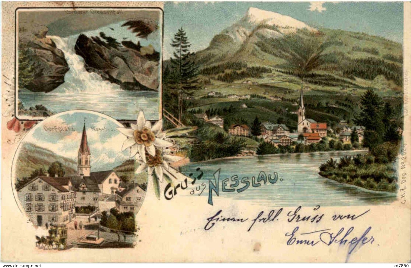 Gruss Aus Nesslau - Litho - Nesslau