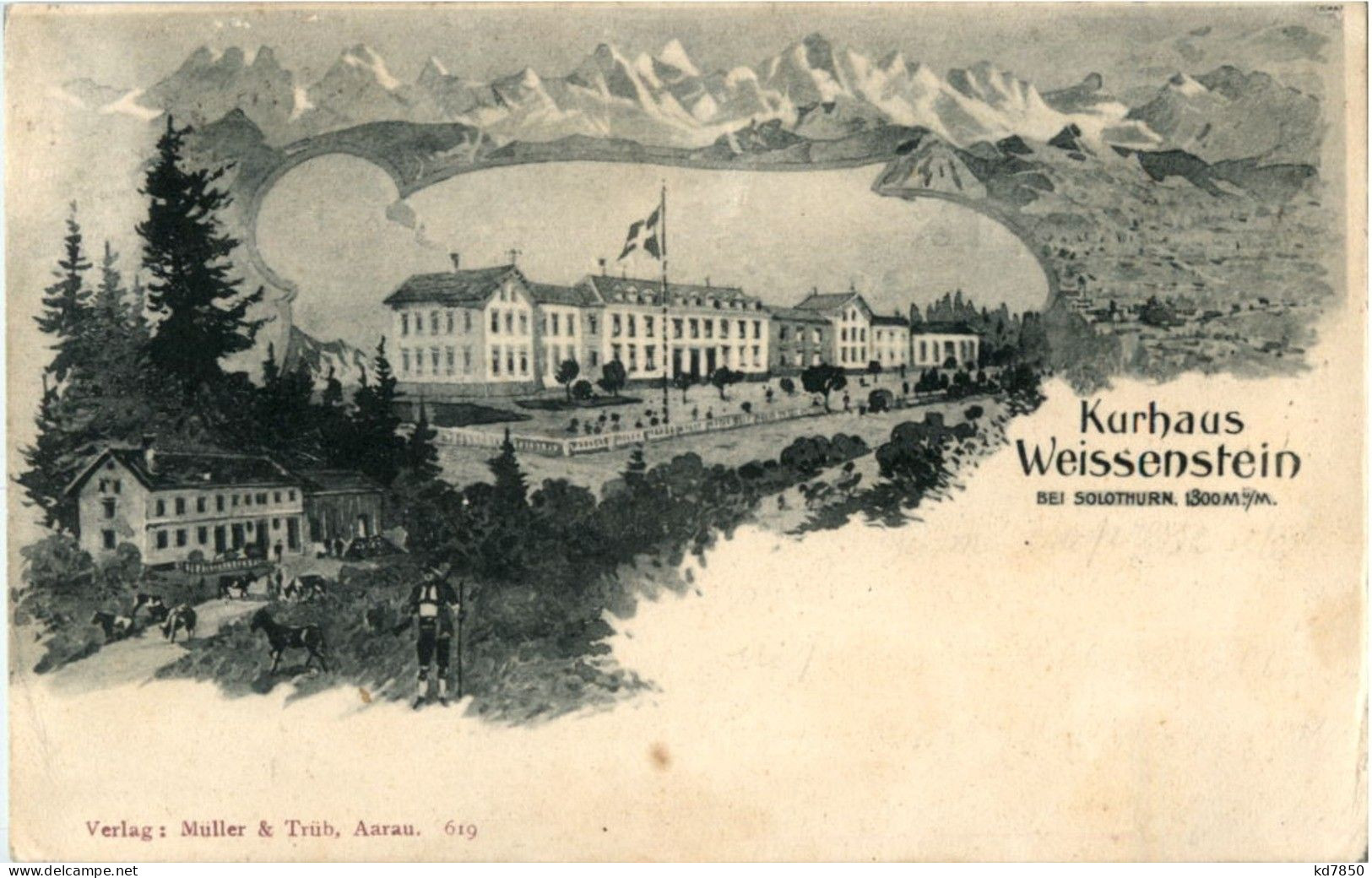 Kurhaus Weissenstein - Litho - Sonstige & Ohne Zuordnung