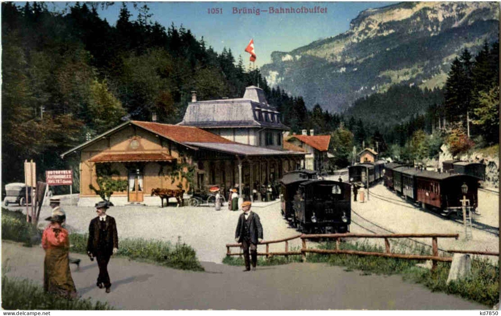 Brünig - Bahnhof Mit Zug - Sonstige & Ohne Zuordnung