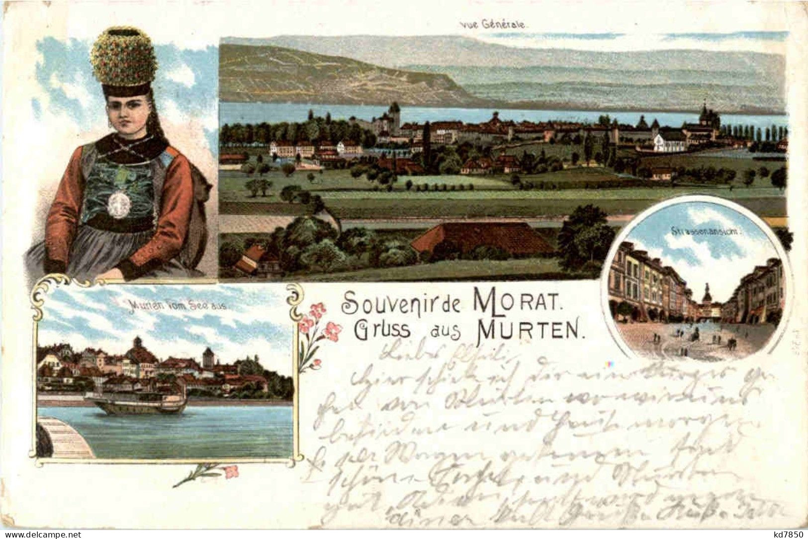 Gruss Aus Murten - Litho - Murten