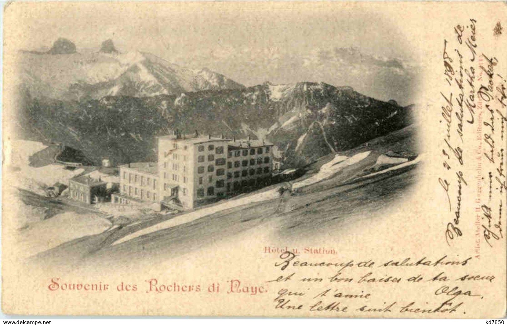 Souvenir Des Rochers Di Naye - Sonstige & Ohne Zuordnung