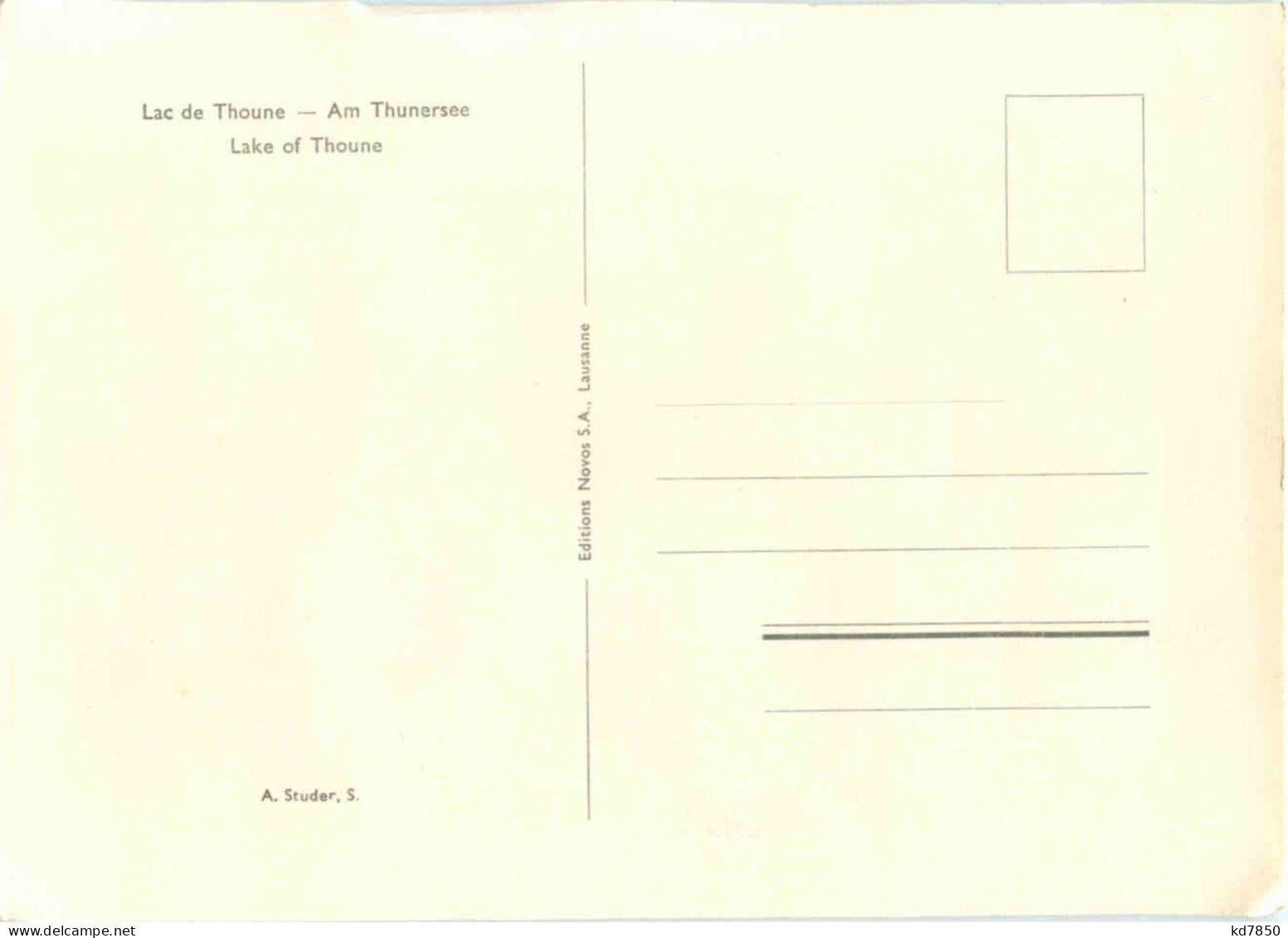 Thunersee - Autres & Non Classés