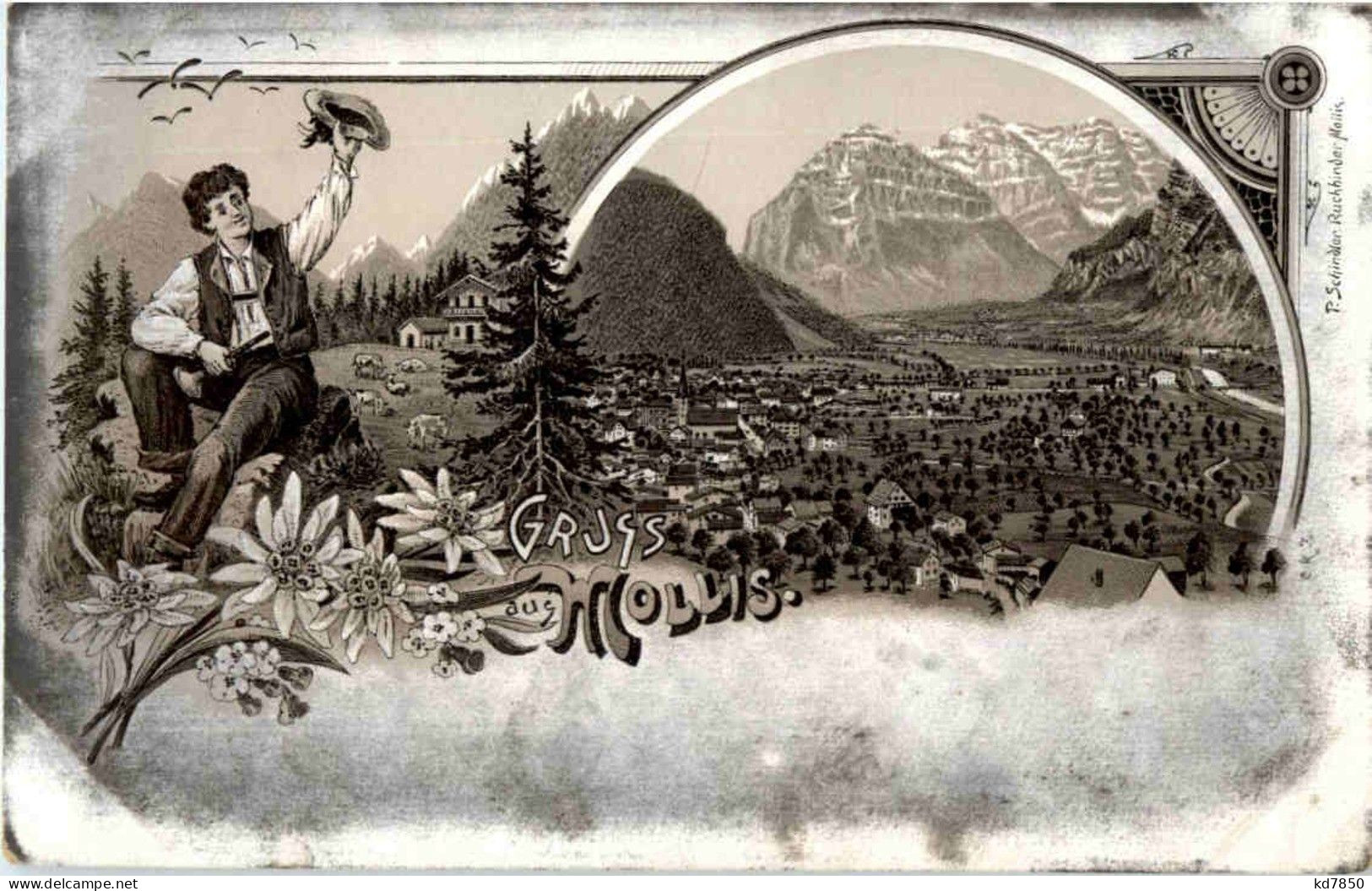 Gruss Aus Mollis - Litho - Mollis