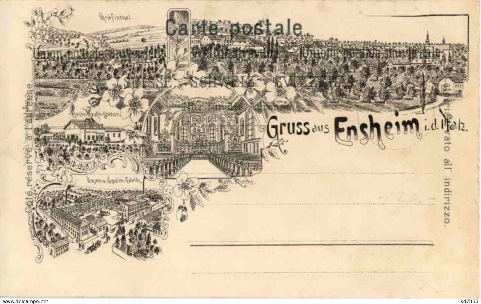 Gruss Aus Wyl - Litho - Wil