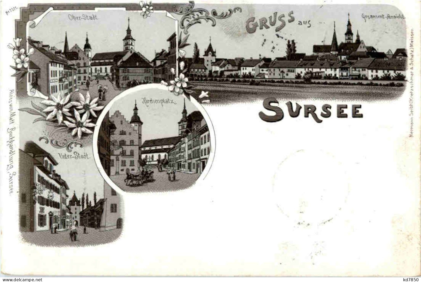 Gruss Aus Sursee - Litho - Sursee