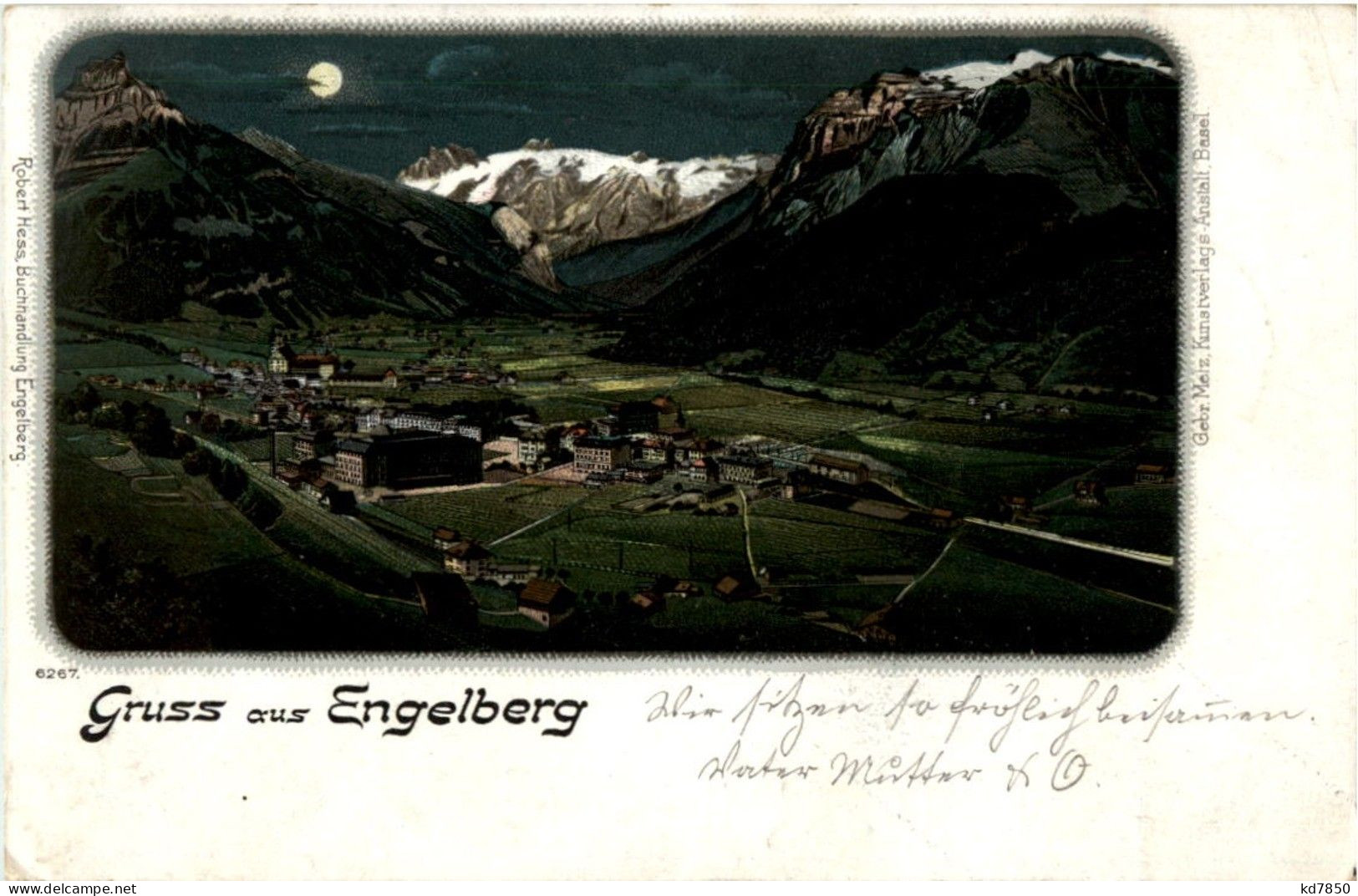 Gruss Aus Engelberg - Litho - Engelberg