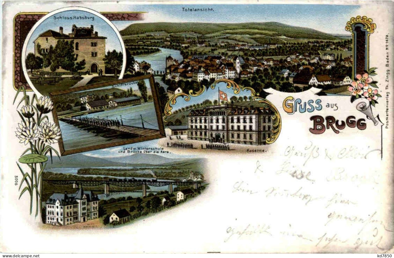 Gruss Aus Brugg - Litho - Brugg