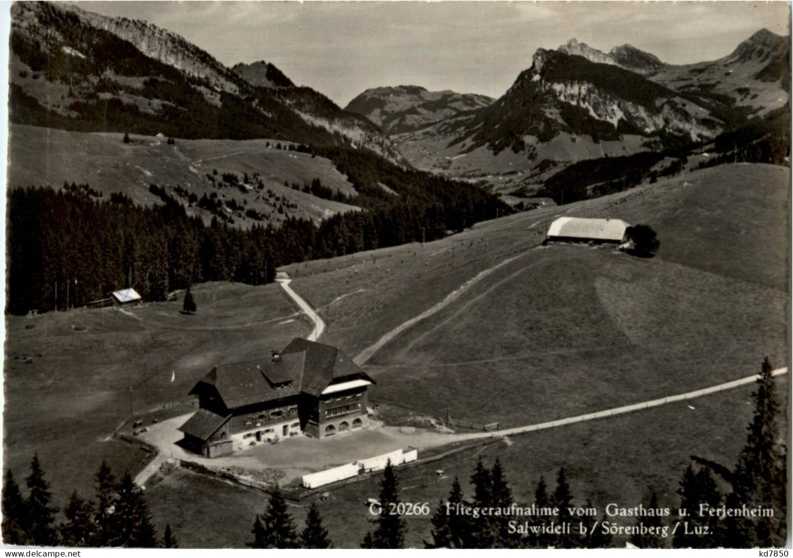 Fliegeraufnahme Vom GAsthaus Salwideli Bei Sörenberg - Autres & Non Classés