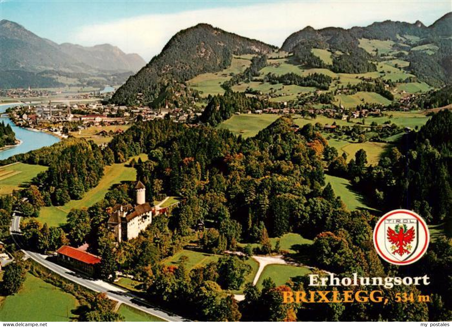 73941611 Brixlegg_Tirol_AT Fliegeraufnahme Mit Schloss Matzen Und Bad Mehrn - Altri & Non Classificati