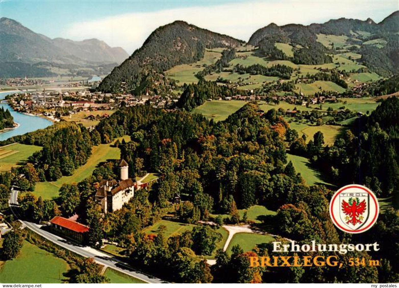 73941611 Brixlegg_Tirol_AT Fliegeraufnahme Mit Schloss Matzen Und Bad Mehrn - Sonstige & Ohne Zuordnung