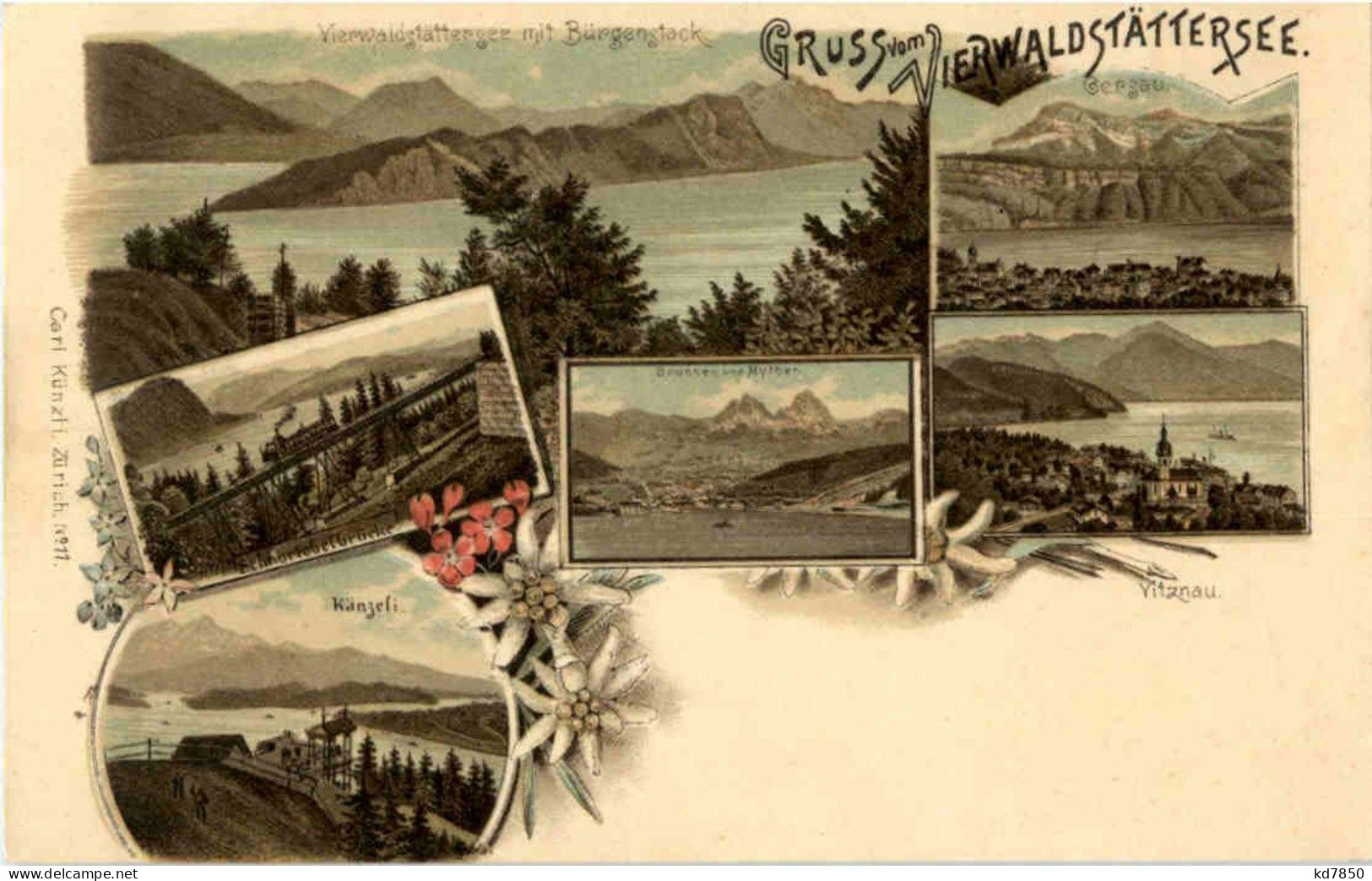 Gruss Vom Vierwaldstättersee - Vitznau - Litho - Vitznau