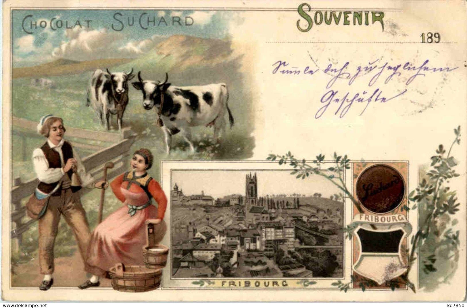 Fribourg - Cacao Suchard - Litho - Fribourg