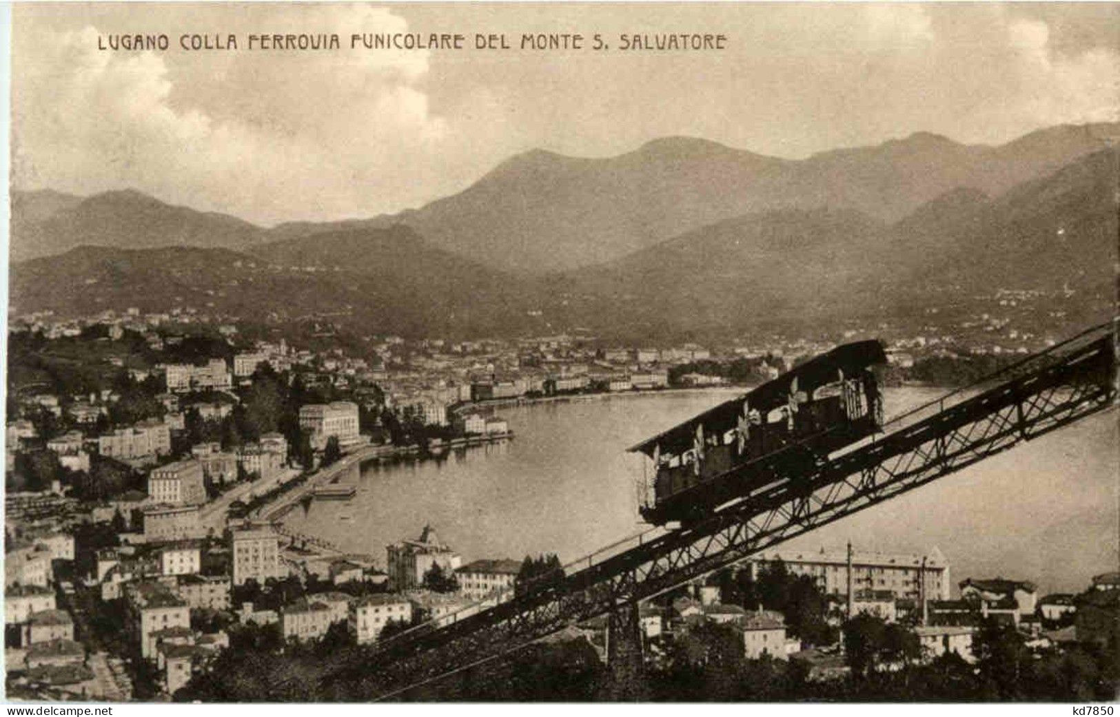 Lugano Colla Ferrovia Funicolare - Lugano