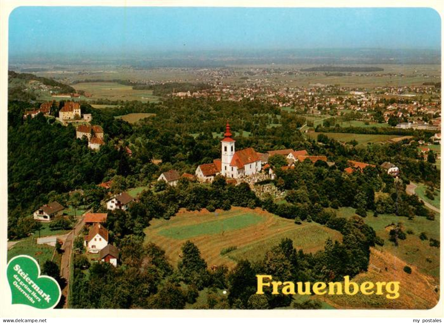 73941598 Frauenberg_Leibnitz_Steiermark_AT Fliegeraufnahme Mit Kirche - Autres & Non Classés