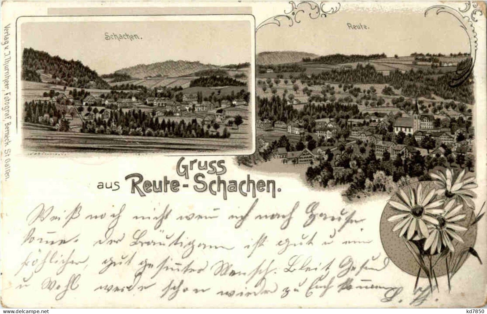 Gruss Aus Reute Schachen - Litho - Autres & Non Classés