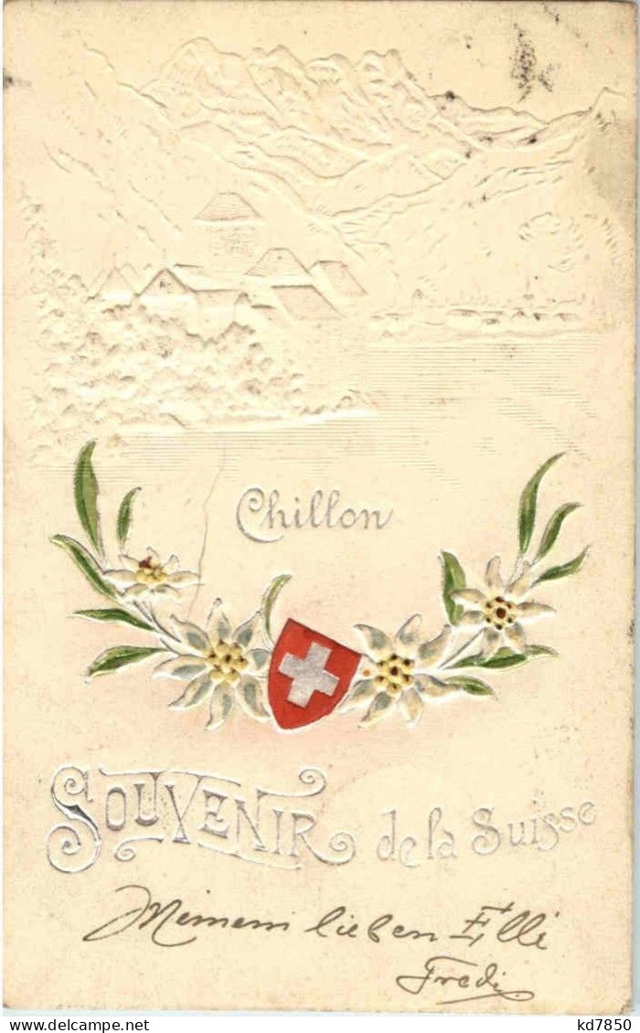Vevey Chillon - Prägekarte - Vevey