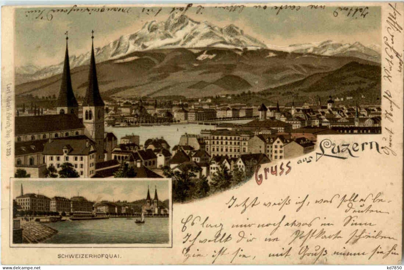 Gruss Aus Luzern - Litho - Luzern