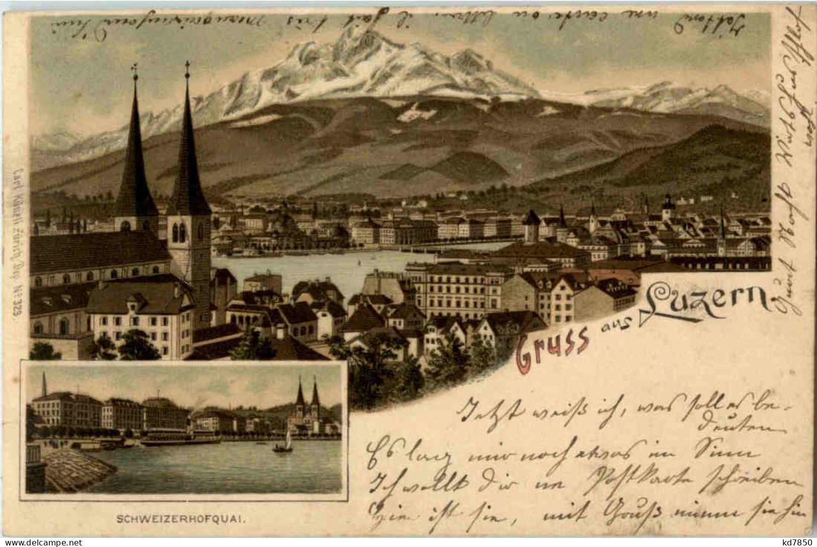 Gruss Aus Luzern - Litho - Lucerne