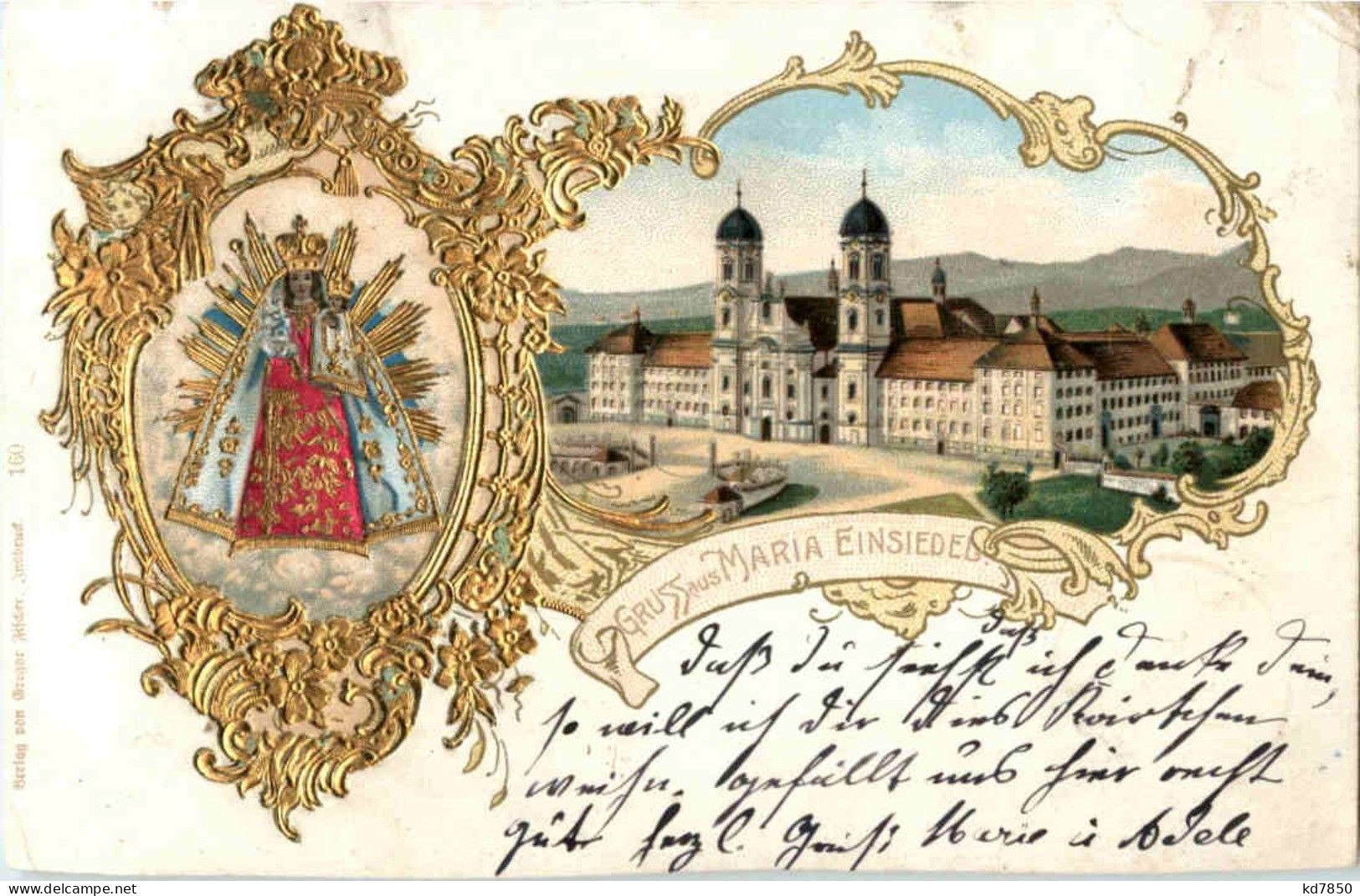 Gruss Aus Maria Einsiedeln - Prägekarte - Einsiedeln