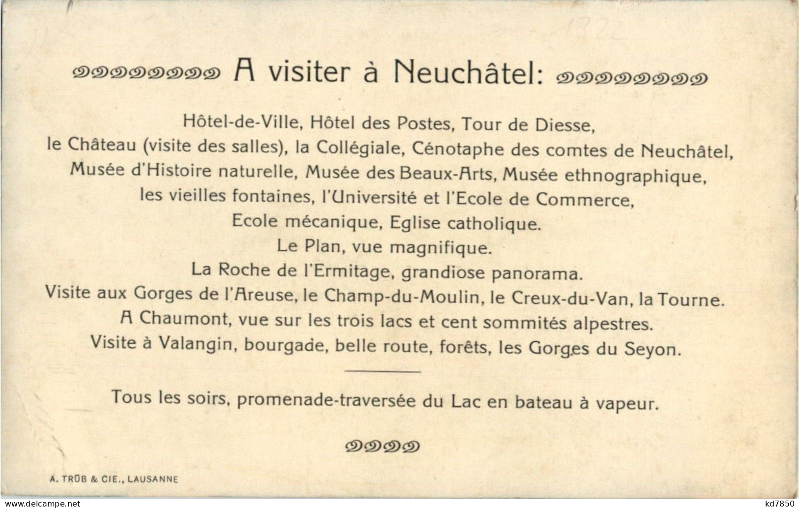 Neuchatel - Hotel Terminus - Neuchâtel