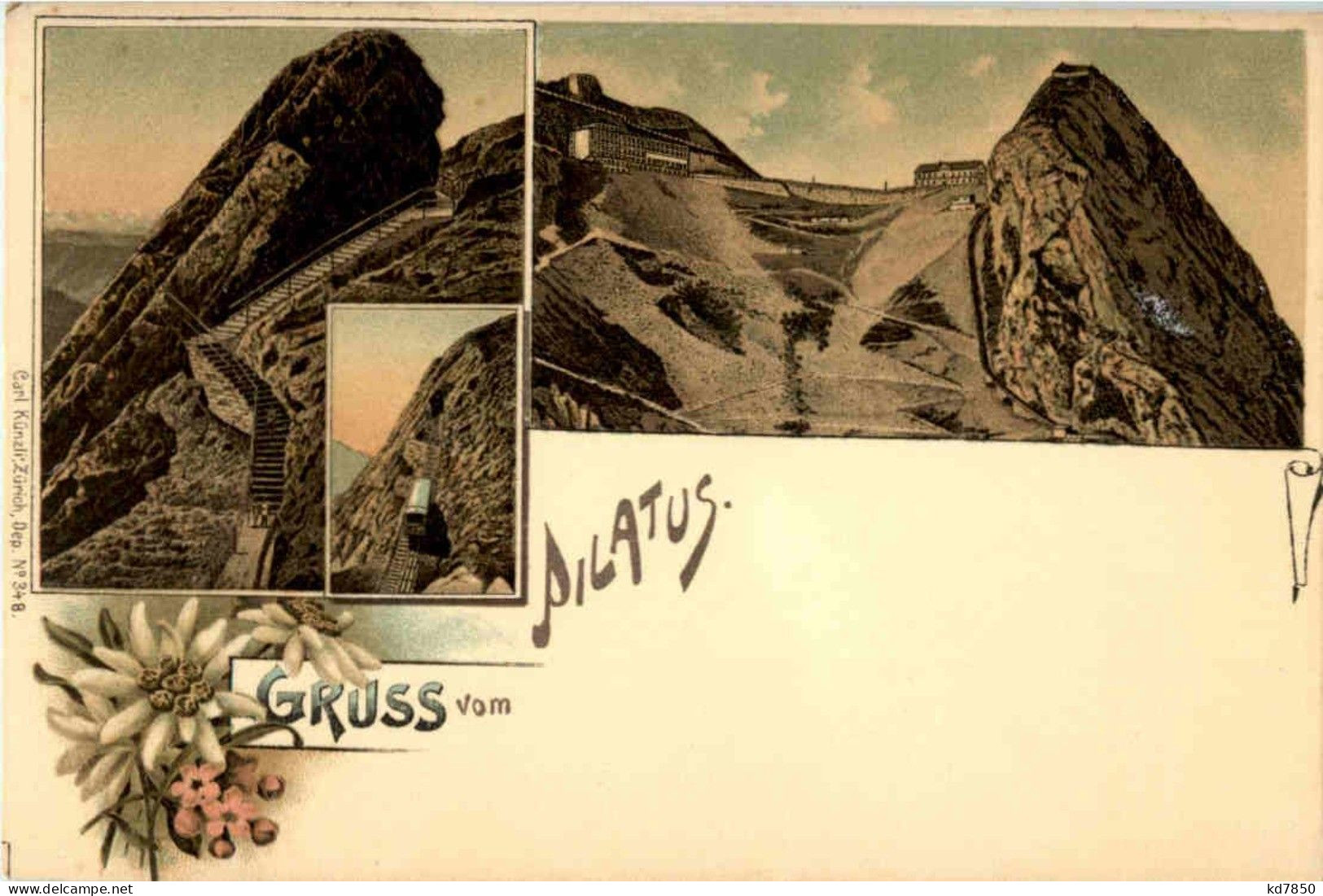 Gruss Vom Pilatus - Litho - Other & Unclassified