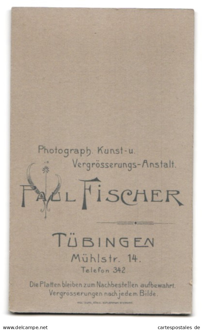 Fotografie Paul Fischer, Tübingen, Mühlstr. 14, Portrait Süsses Baby Im Weissen Hemdchen  - Anonymous Persons