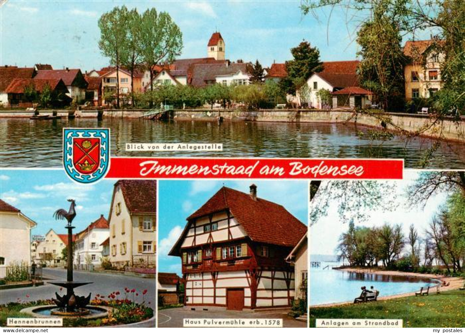 73941517 Immenstaad_Bodensee Hennenbrunnen Fliegeraufnahme Haus Pulvermuehle Anl - Autres & Non Classés