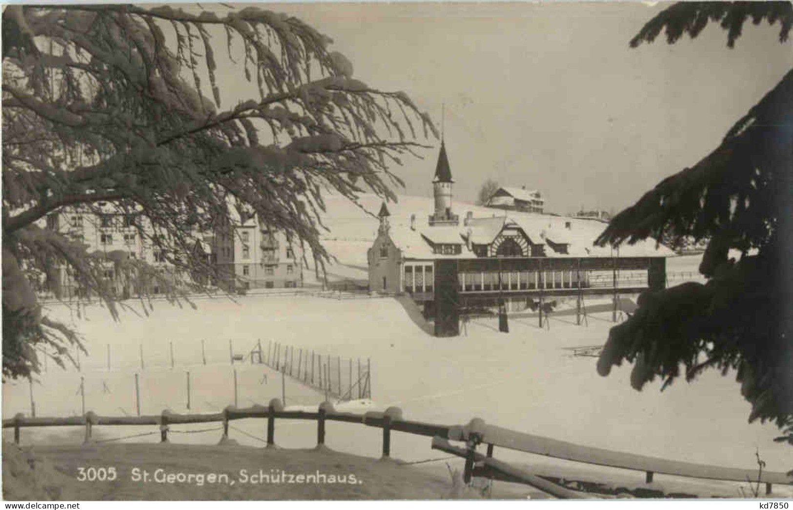 St. Gallen - St. Georgen Schützenhaus Im Winter - St. Gallen