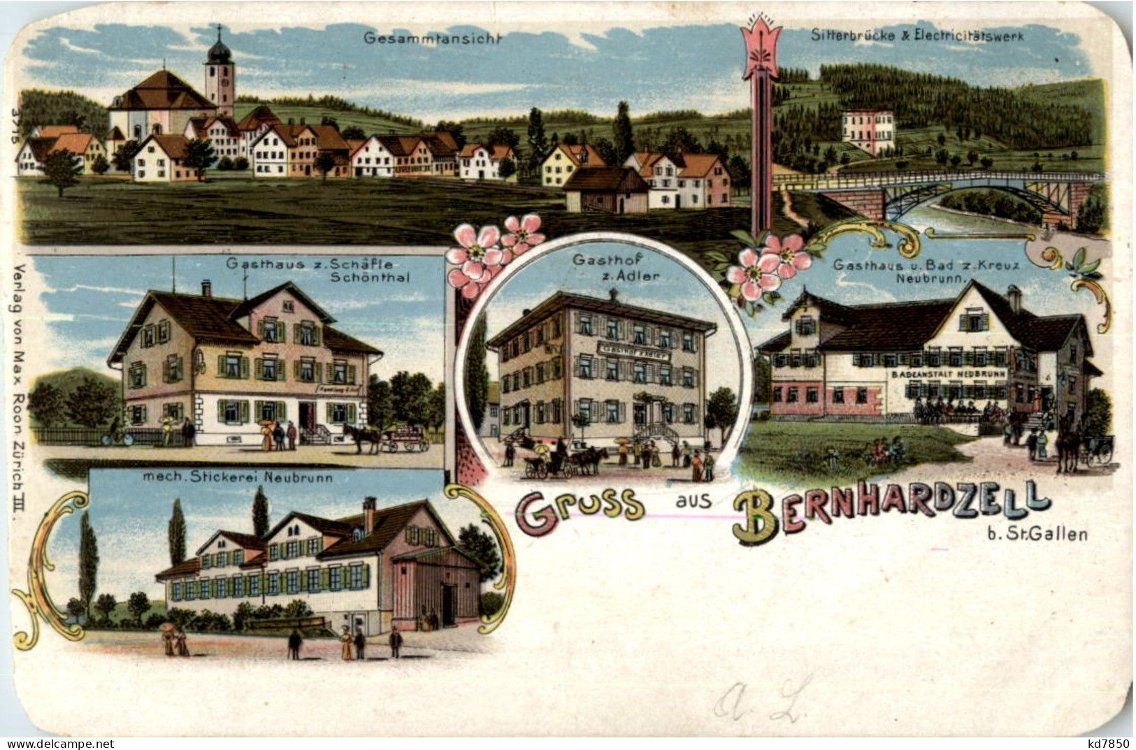 Gruss Aus Bernhardzell - Litho - Other & Unclassified