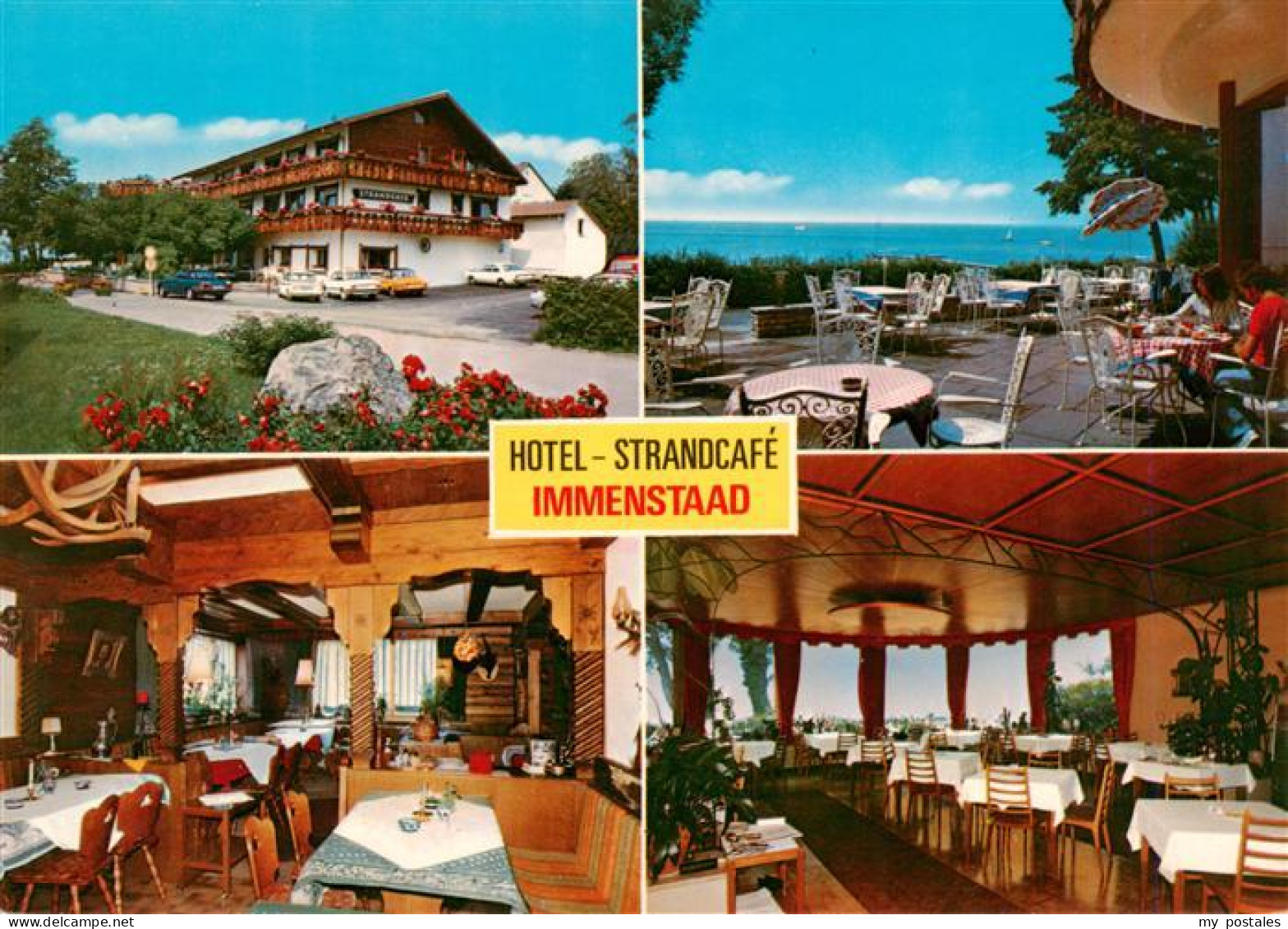 73941493 Immenstaad_Bodensee Hotel Strandcafe Heinzler Terrasse Gastraeume - Altri & Non Classificati