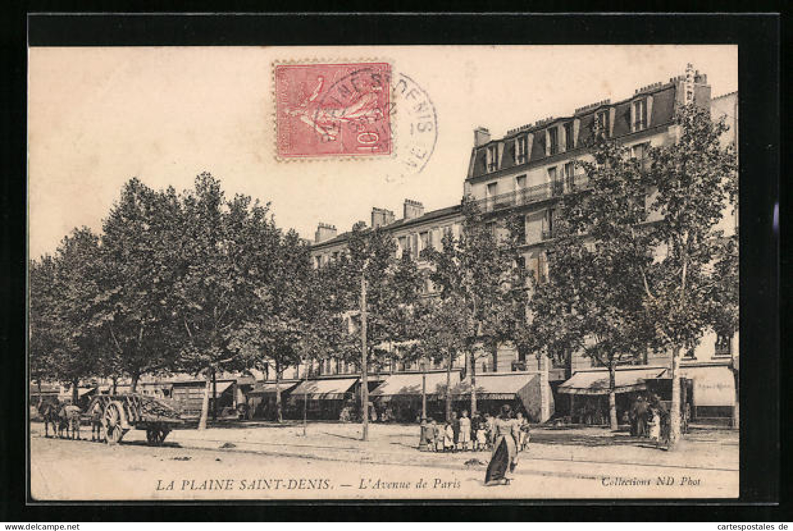 CPA La Plaine Saint-Denis, L'Avenue De Paris  - Saint Denis