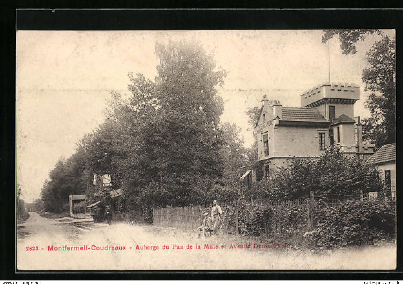 CPA Montfermeil-Coudreaux, Auberge Du Pas De La Mule Et Avenue Denis Papin  - Saint Denis