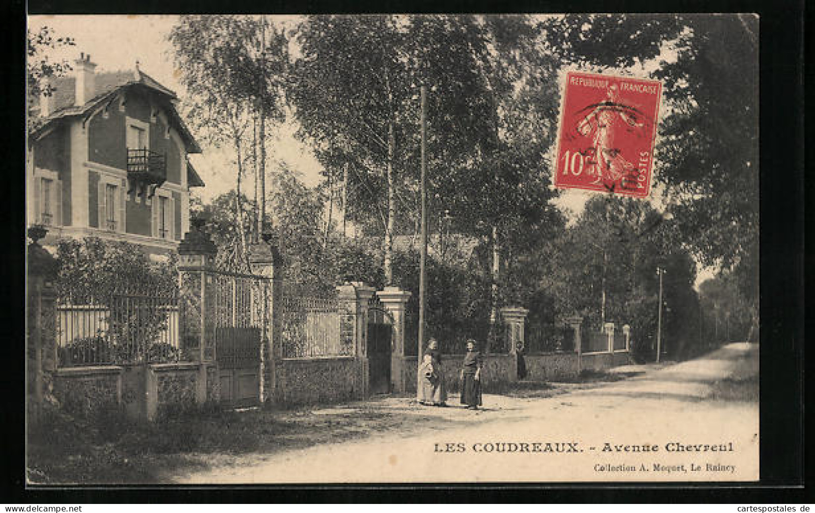 CPA Les Coudreaux, Avenue Chevreul  - Autres & Non Classés