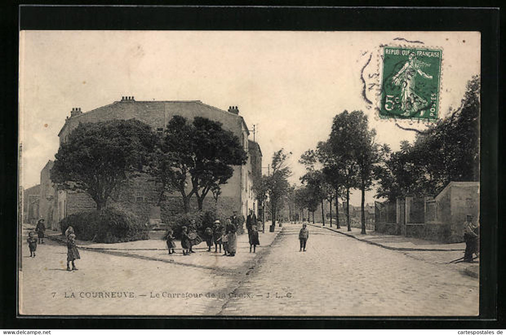 CPA La Courneuve, La Carrefour De La Crois  - La Courneuve