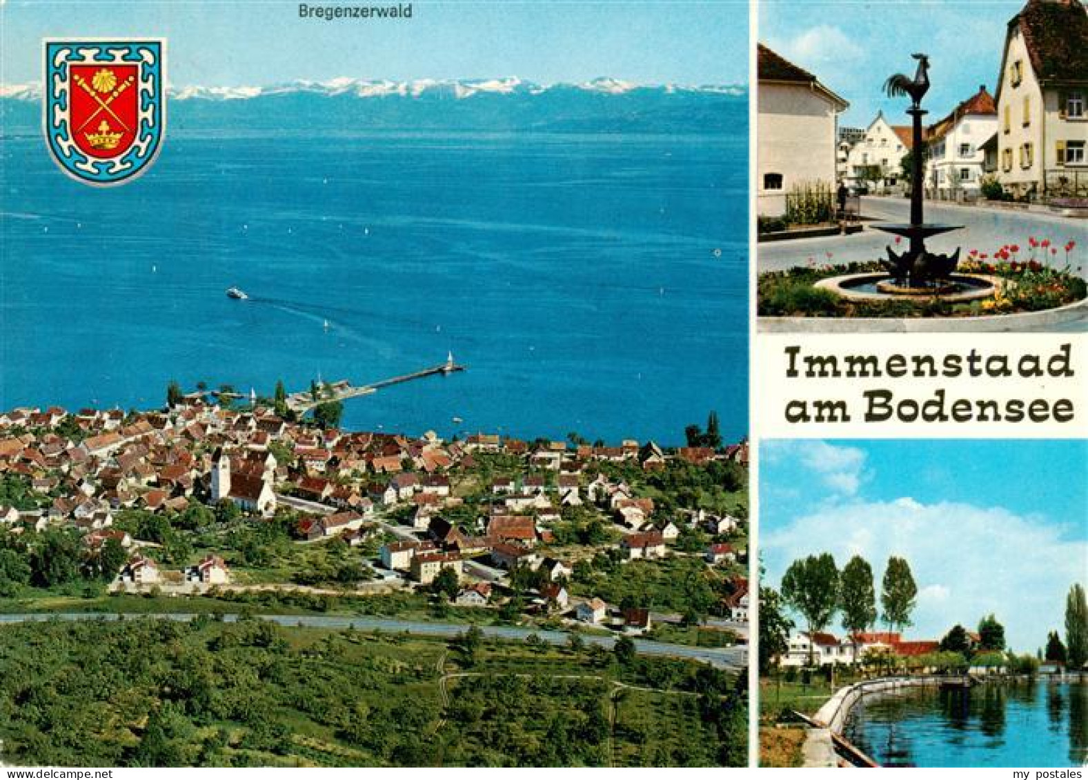 73941487 Immenstaad_Bodensee Fliegeraufnahme Mit Bregenzer Wald Ortspartien - Altri & Non Classificati