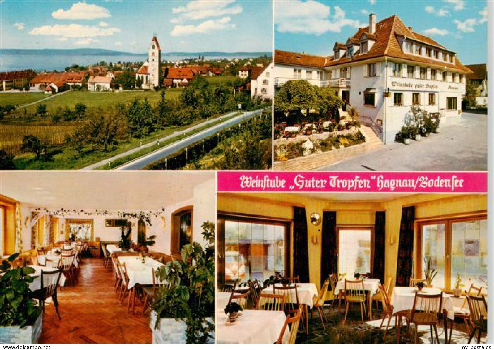 73941481 Hagnau_Bodensee Panorama Weinstube Guter Tropfen Gastraeume - Altri & Non Classificati