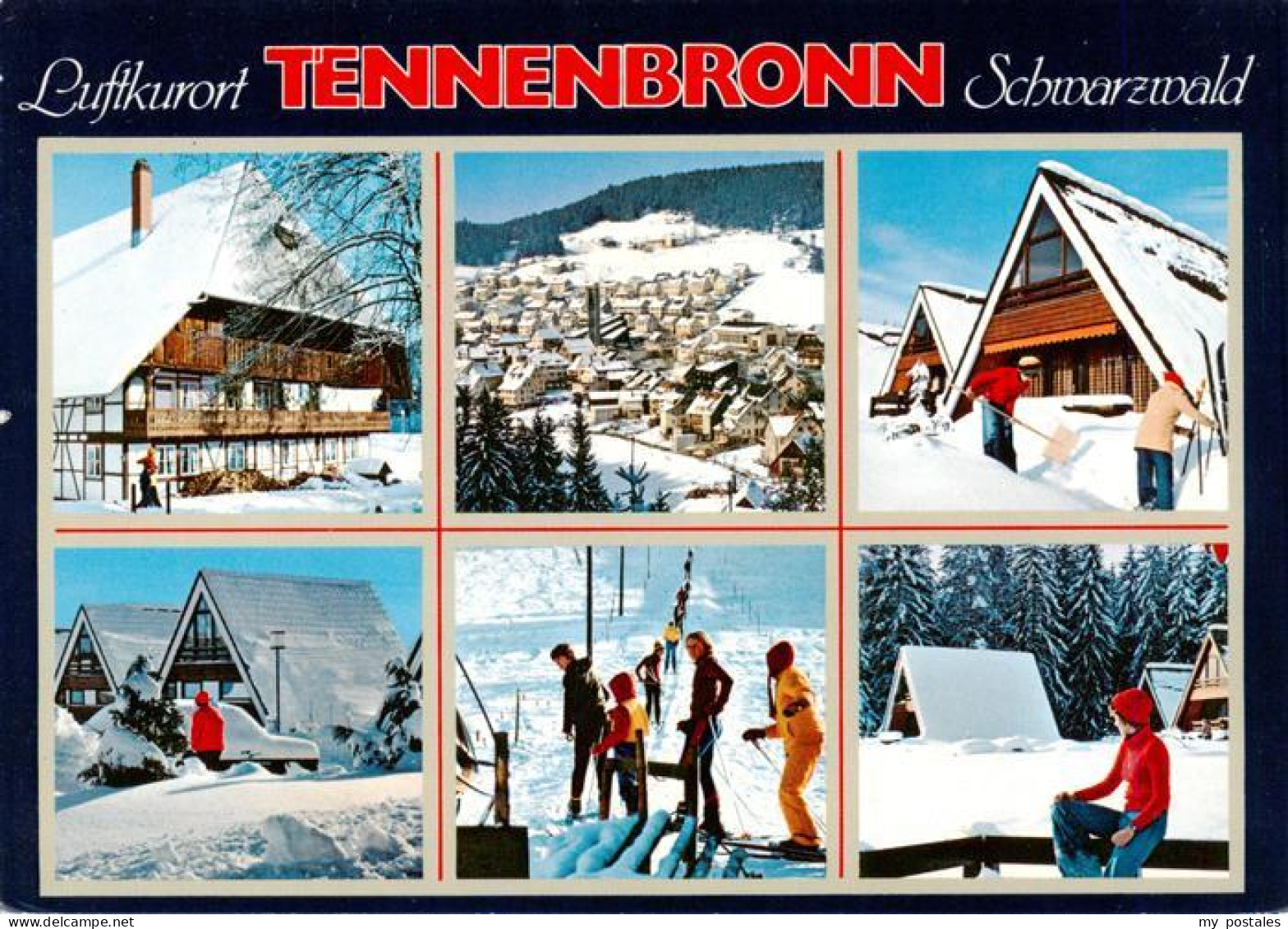 73941445 Tennenbronn Ferienpark Bungalows Ortsansicht Skifahren - Schramberg