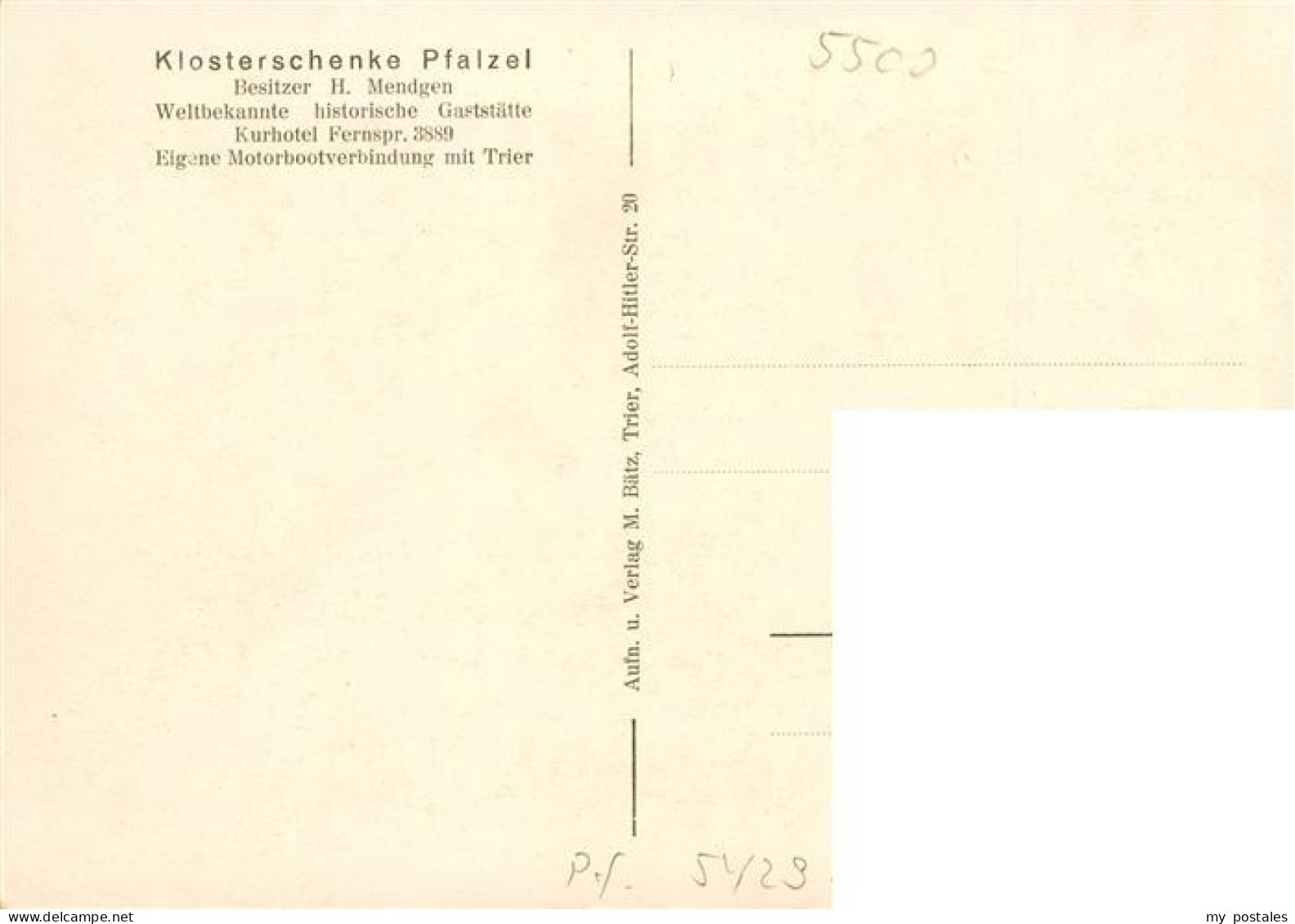 73900399 Pfalzel Trier Uferpartie Am Wasser Blick Zur Klosterschenke Pfalzel  - Trier