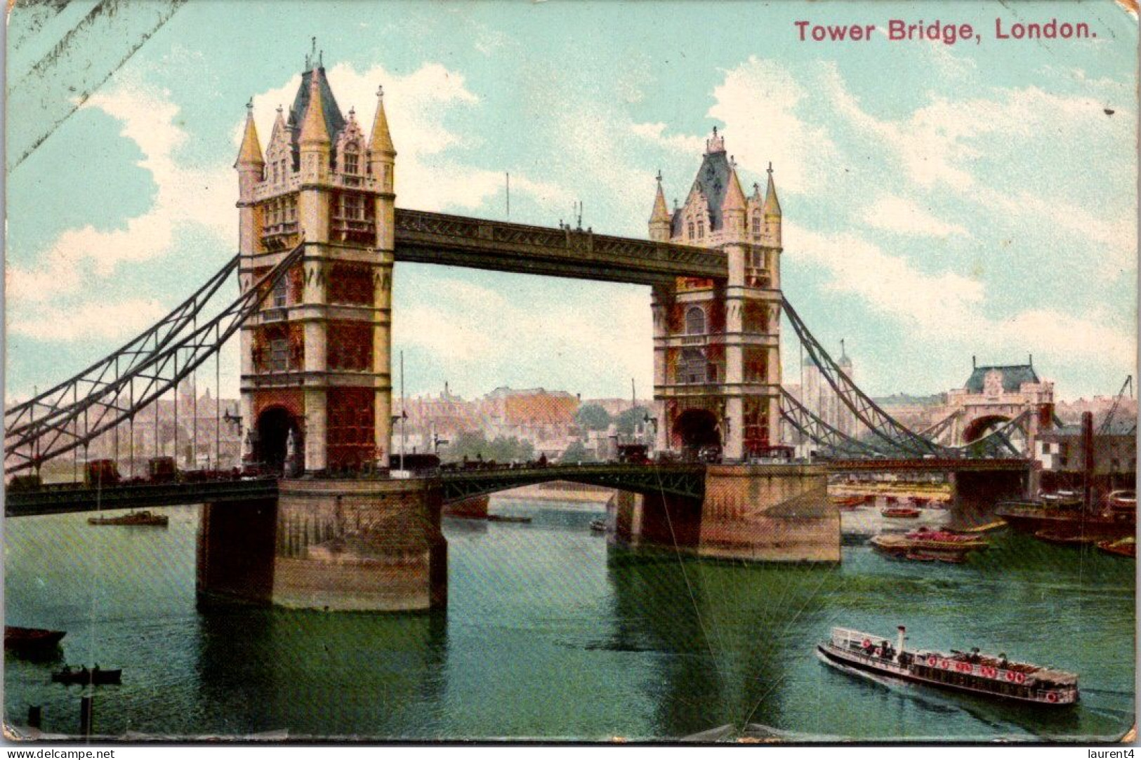 29-4-2024 (3 Z 23) UK - Very Old (colorised) - London Tower Bridge - Bruggen