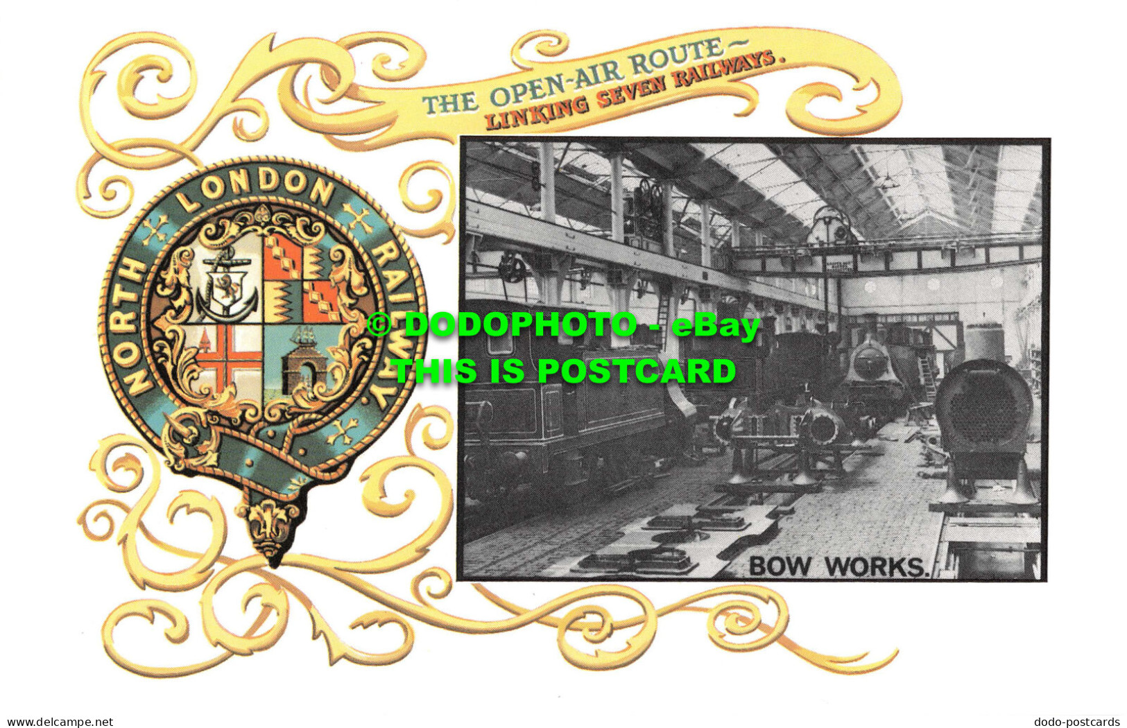 R543628 Bow Works. North London Railway. Open Air Route. Linking Seven Railways. - Autres & Non Classés