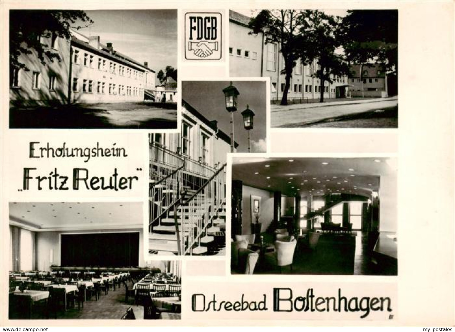 73900352 Boltenhagen Ostseebad Erholungsheim Fritz Reuter Foyer Speisesaal Bolte - Sonstige & Ohne Zuordnung