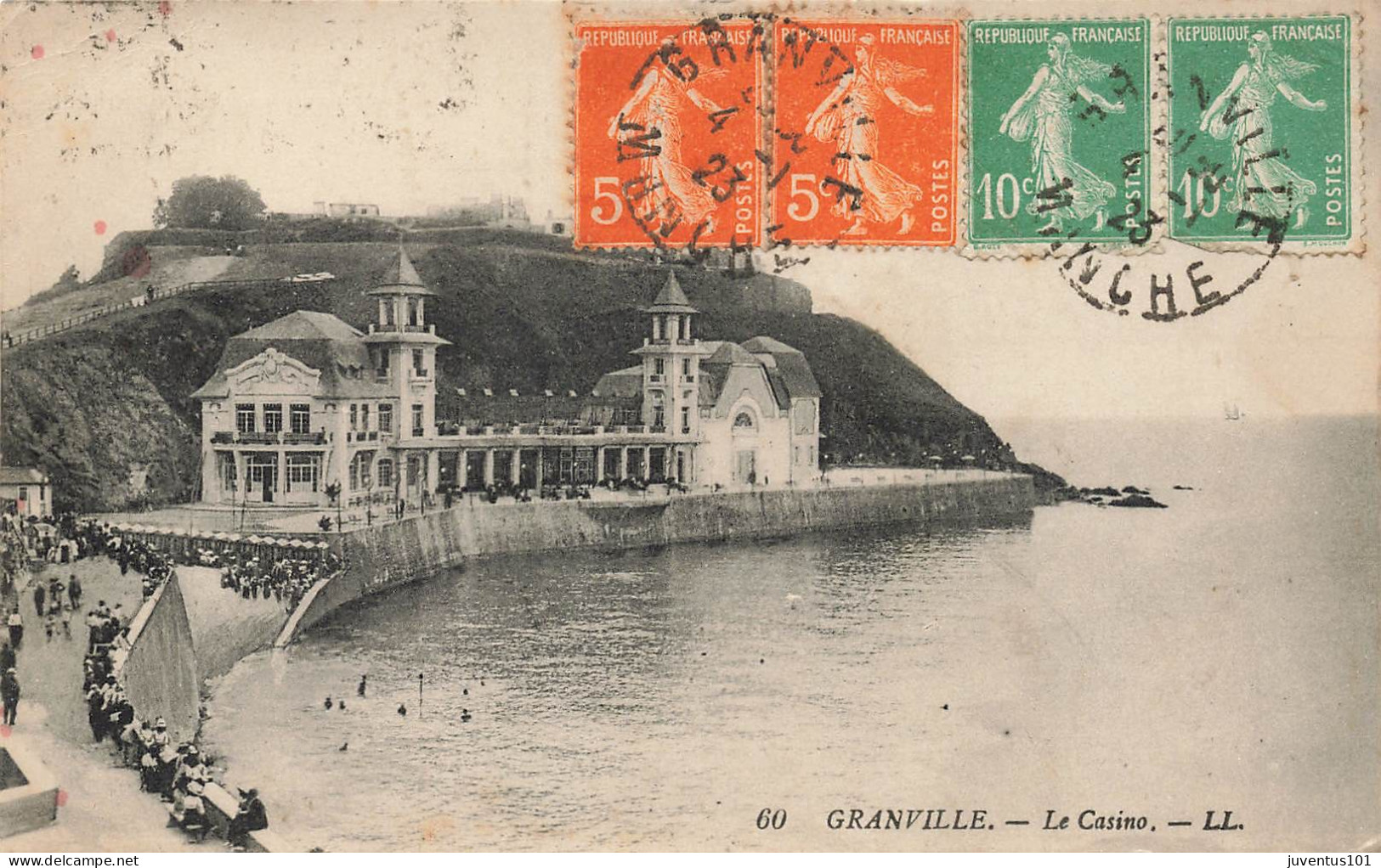 CPA Granville-Le Casino-60-Timbre   L2876 - Granville