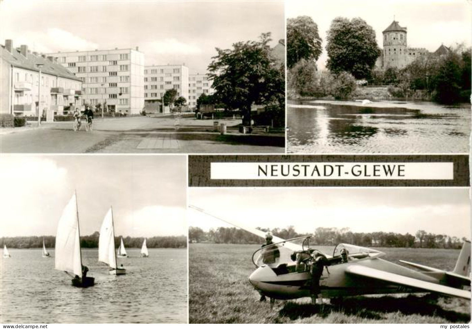 73900346 Neustadt-Glewe Strasse Des Friedens Burg Am See Segeln GST-Flugplatz Ne - Andere & Zonder Classificatie