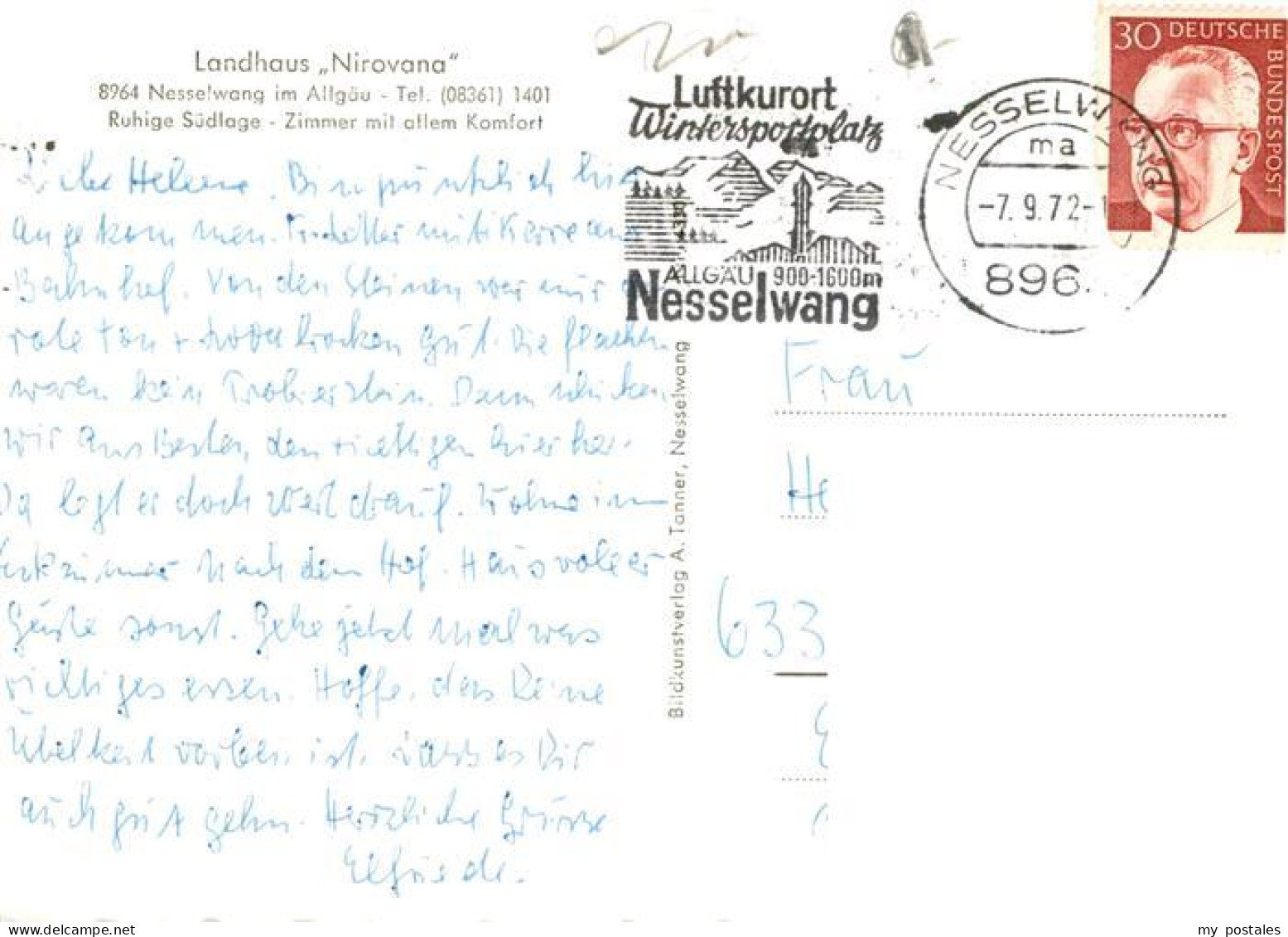 73900323 Nesselwang Allgaeu Bayern Landhaus Nirovana Garten  - Autres & Non Classés
